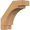 Ekena Millwork 5 1/2"W x 14"D x 14"H Merced Smooth Knee Brace, Western Red Cedar BRC06X14X14MRC00SWR - alternate 1
